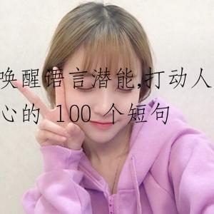 唤醒语言潜能,打动人心的 100 个短句